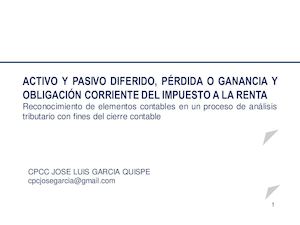 Cierre Contable Y Analisis Tributario Casos Practicos