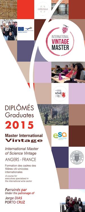 Diplômés 2015 Master International Vintage