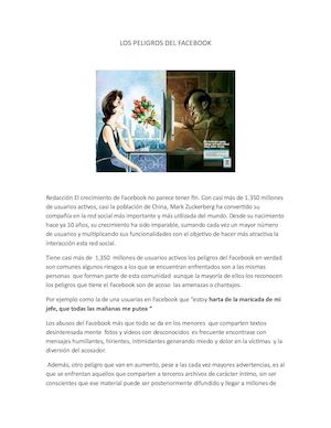 Los Peligros Del Facebook