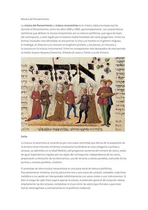 Música Del Renacimiento