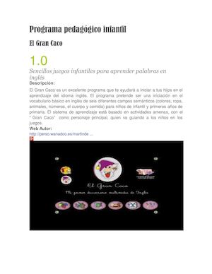 Programas Pedagogicos Infantiles