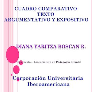 Cuadro Comparativo Texto Expositivo Y Argumentativo