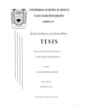 Tesis Lidia Ballinas Hernandez Licenciada En Lengua Y Literatura Hispanoamericana