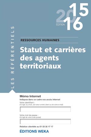 Statut et carrières des agents territoriaux - Extraits - Éditions WEKA