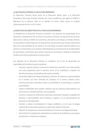 Legislación educativa y tecnología