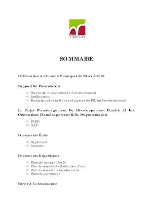 Plan Local d'Urbanisme de Viroflay (hors annexes)