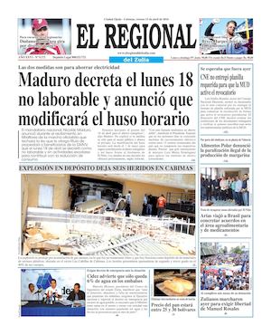 El Regional del Zulia 15-04-2016