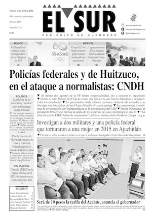 El Sur Viernes 15042016