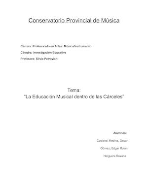 La Musica En Las Carceles (1)