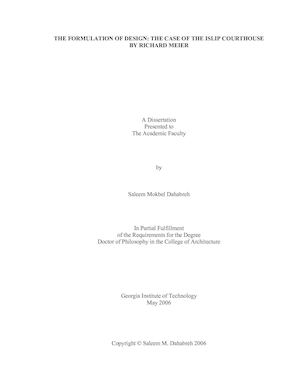 Dahabreh Saleem M 200605 Phd