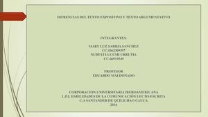 Diferencias De El Texto Expositivo Y Argumentativo