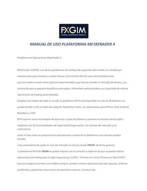 Manual Mt4 Espanol