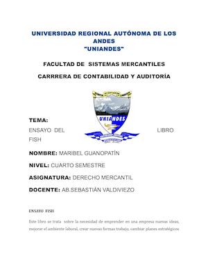 Ensayo del Libro FISH