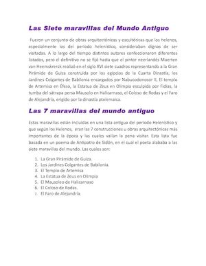 Maravillas Del Mundo