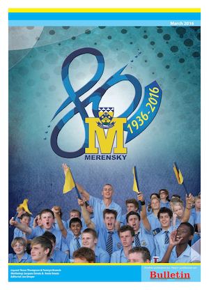 Merensky 80-jaar 2016 Feesbylaag in Bulletin