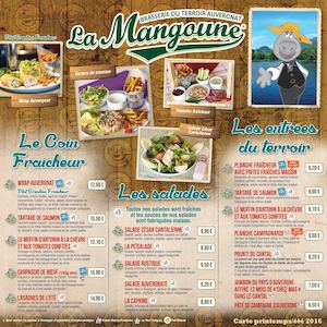 Carte Été 2016 La Mangoune Riom / Poitiers / Clermont-Ferrand / Montluçon / Troyes