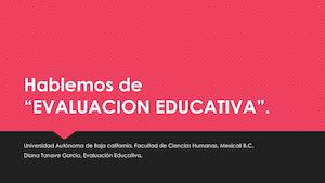 Evaluación Educativa
