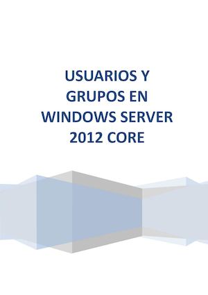 Práctica Usuarios Y Grupos Core