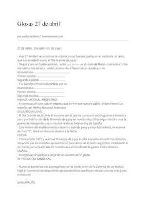 Glosas 27 De Abril 20 05 2010