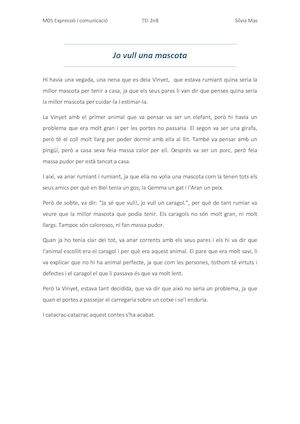 Conte - Jo Vull Una Mascota