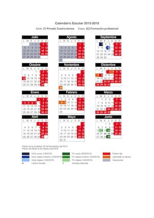 Calendario 2015 2016