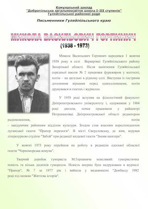 Бюлетень Горпинич М В