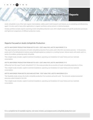 Feasibility Study of Acetic Anhydride Production
