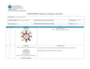 Guión Tecnico Diana