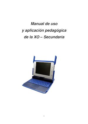 Manual De Uso Y Aplicacion Laptop Xo 1 5 Nivel Secundaria
