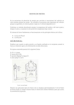 Sistema De Frenos Hidráulicos
