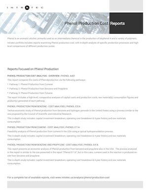 Techno-Economic Assessment about Phenol