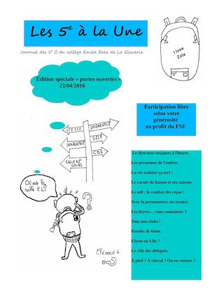 Les 5è à La Une