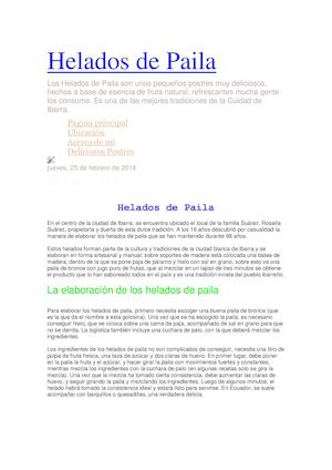 Blog Helados De Paila