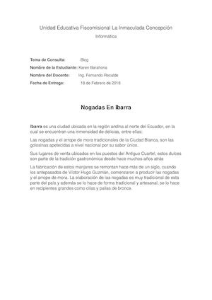 NOGADAS EN IBARRA