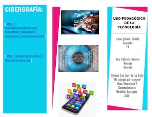 Folleto Uso De La Tecnología