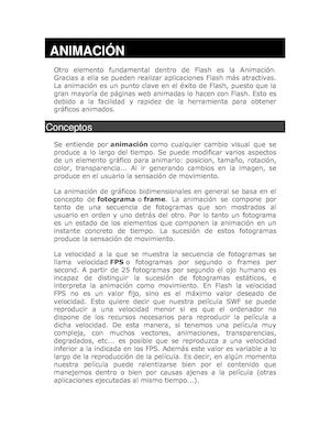 Tipos De Animacion En Flash