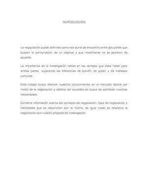 Tipos De Negociación