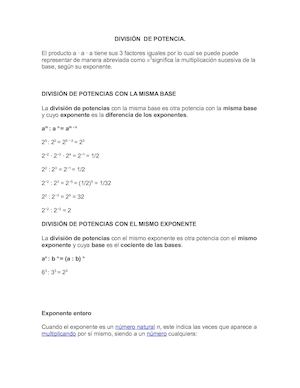 División De Potencia