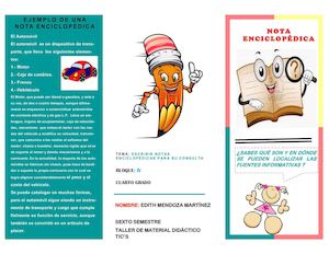 NOTA ENCICLOPÉDICA
