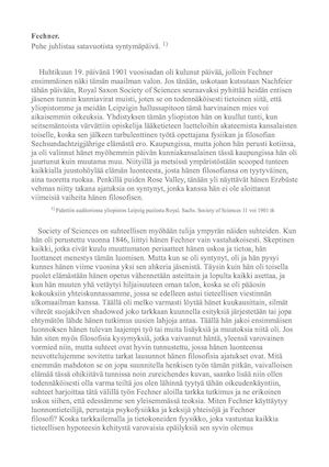 Puhe Juhlistaa Satavuotista Syntymäpäivä Suomi Gustav Theodor Fechner