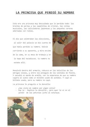 La Princesa Que Perdió Su Nombre