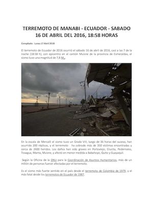 Terremoto De Manabi