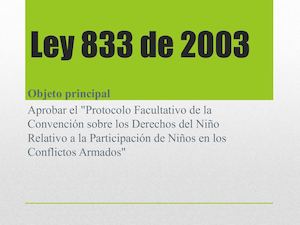 Ley 833 De 2003
