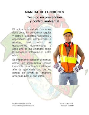 Manual De Funciones Tecnico Ambiental