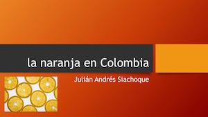 La Naranja En Colombia Pptx