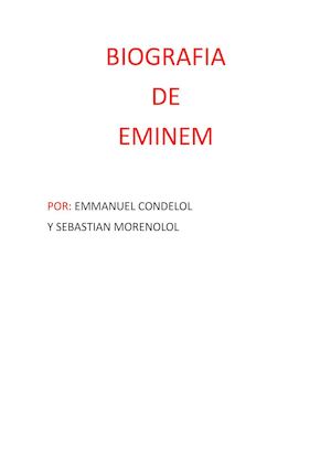 Biografia de Eminem