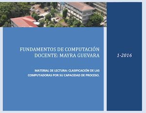 CLASIFICACIÓN DE LAS COMPUTADORAS POR SU CAPACIDAD DE PROCESO
