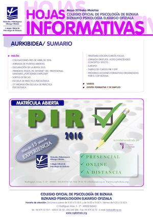 COP BIZKAIA Hojas Informativas Mayo 2016