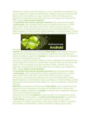 Sistema Operativo De Android