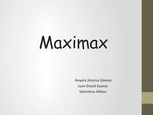 Criterio Maximax